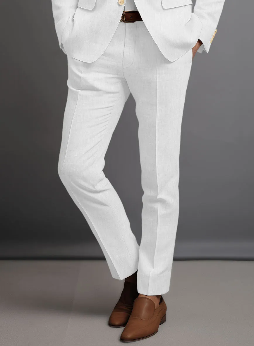 Solbiati White Linen Pants