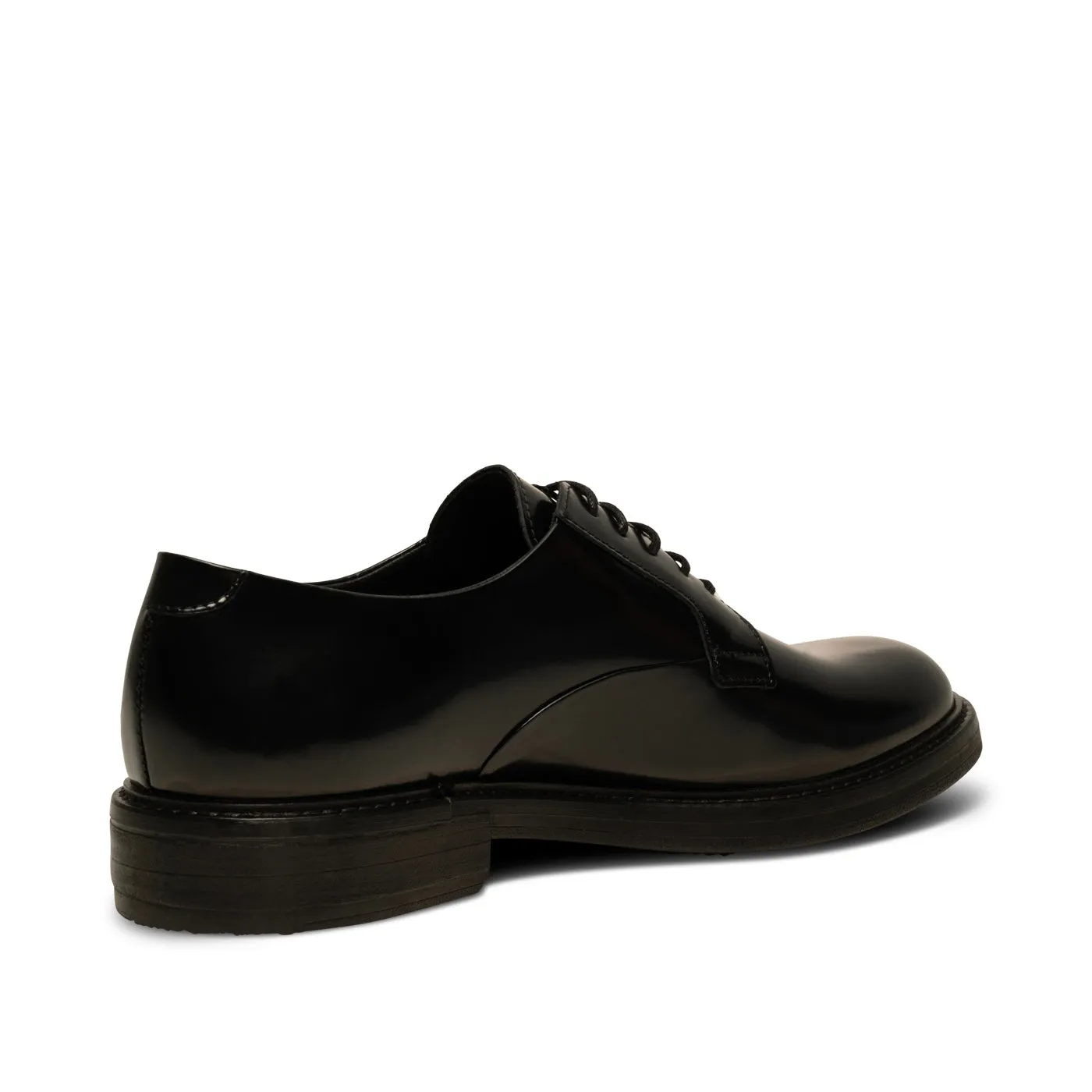 Stanley derby polido leather - BLACK