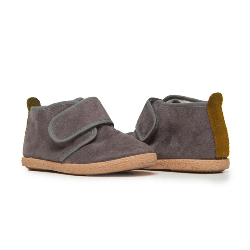 Suede McAlister Booties in Grey