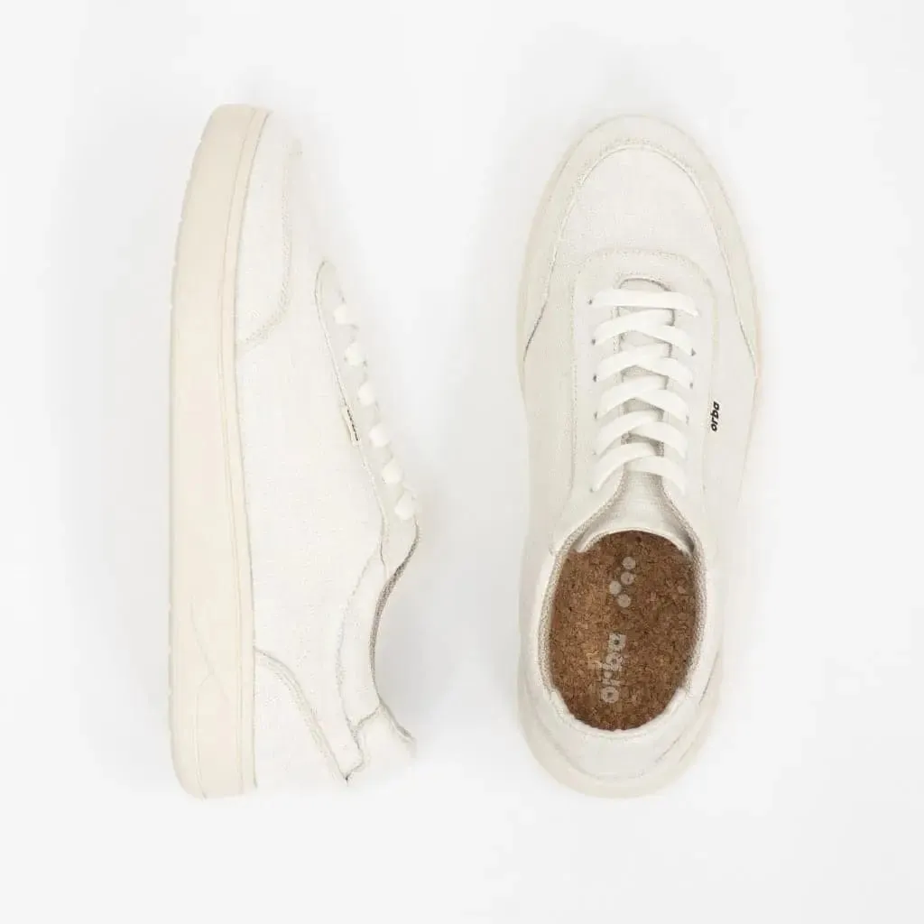 Sustainable vegan white sneaker by Orba