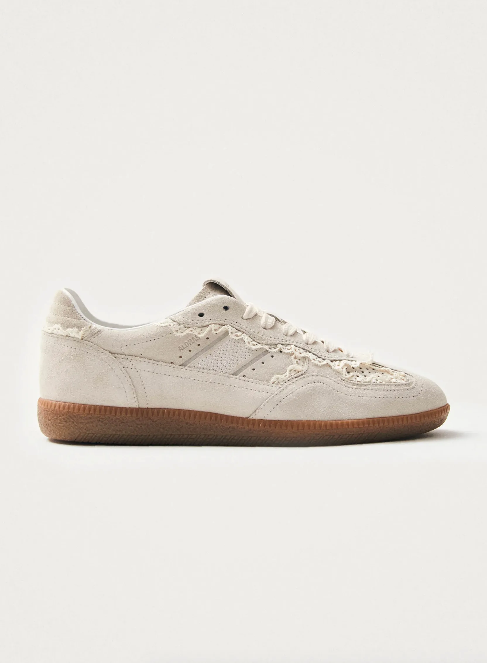 Tb. 490 Crochet Cream Leather Sneakers