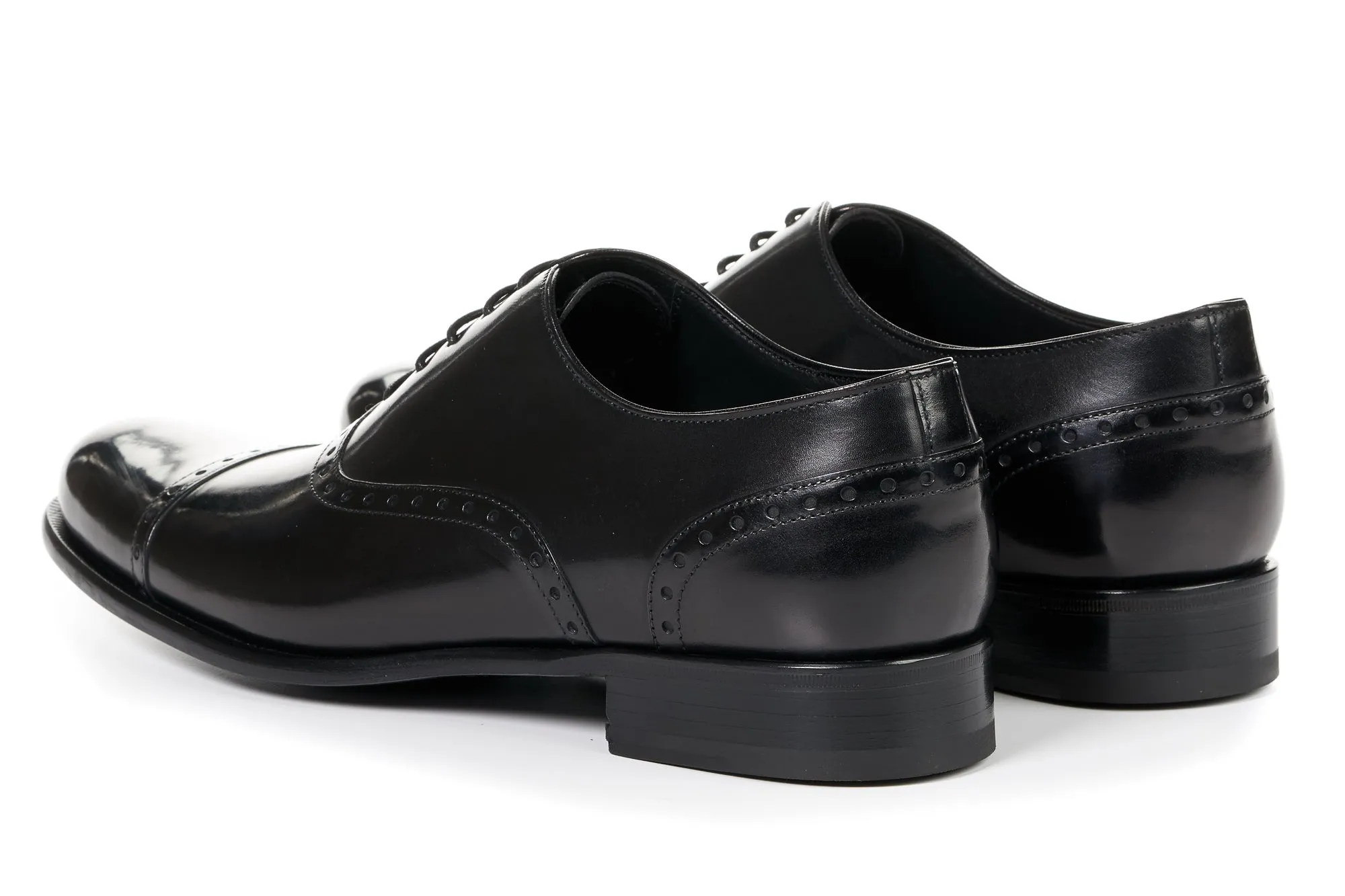 The Brando Semi-Brogue Oxford - Nero