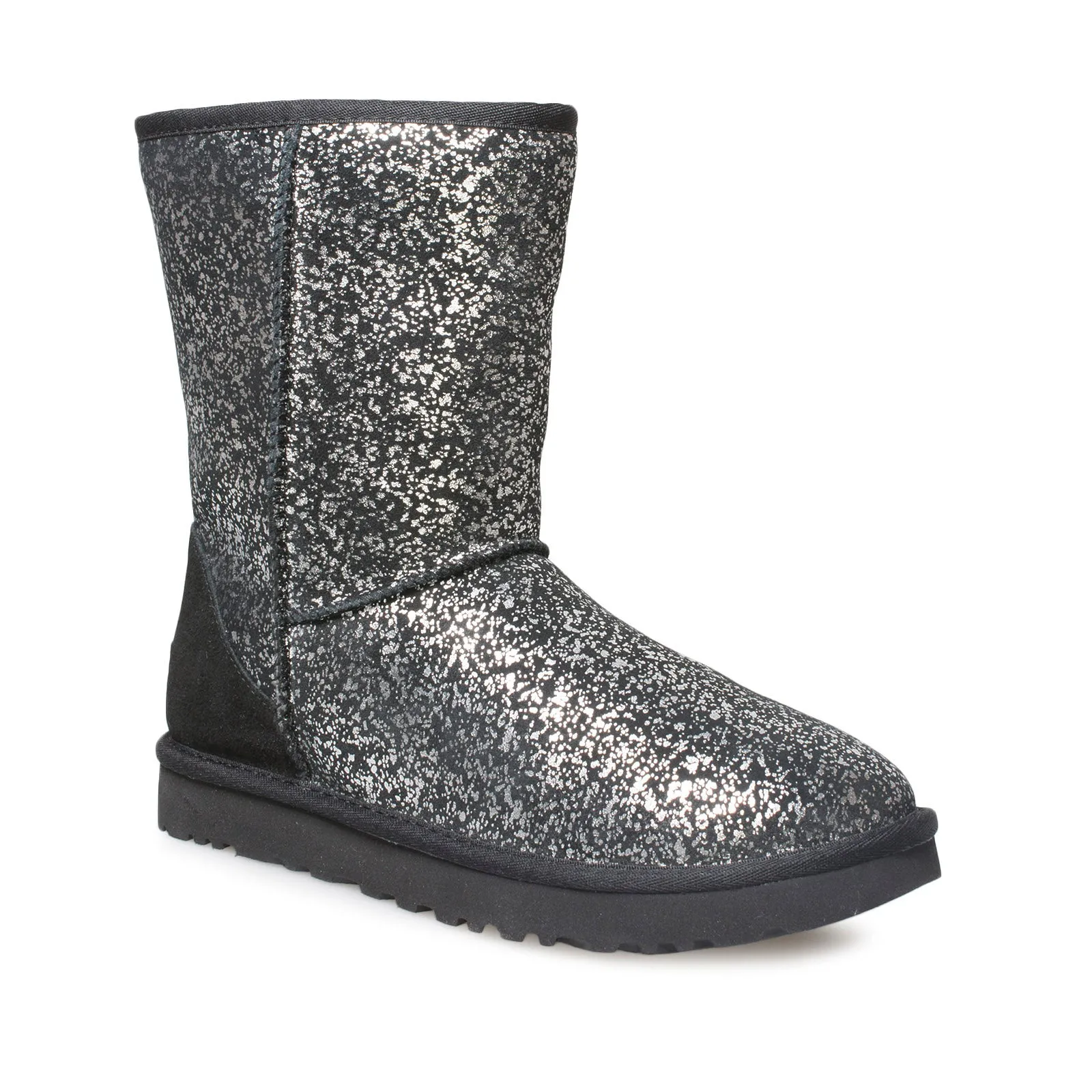 UGG Classic Short II Foil Glam Black Boots - Women's