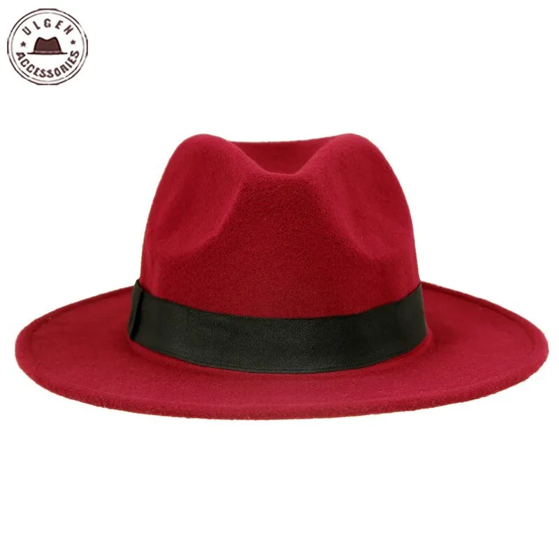 Vintage Unisex Wool Jazz Fedora Hat for Women and Men