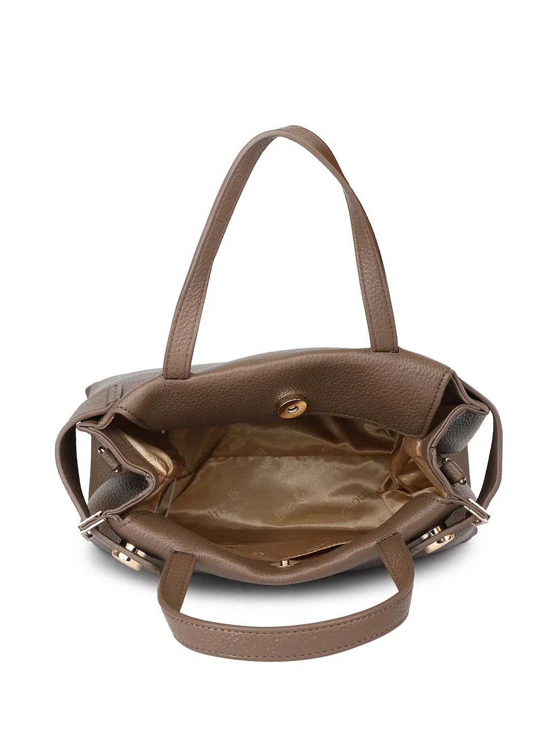 Women Chikoo Structured Shoulder Bag