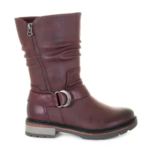 Women's Sudbury Easy On Side Zip Boot Burgundy