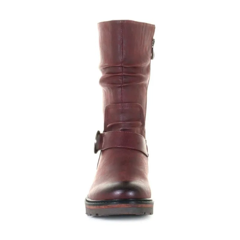 Women's Sudbury Easy On Side Zip Boot Burgundy