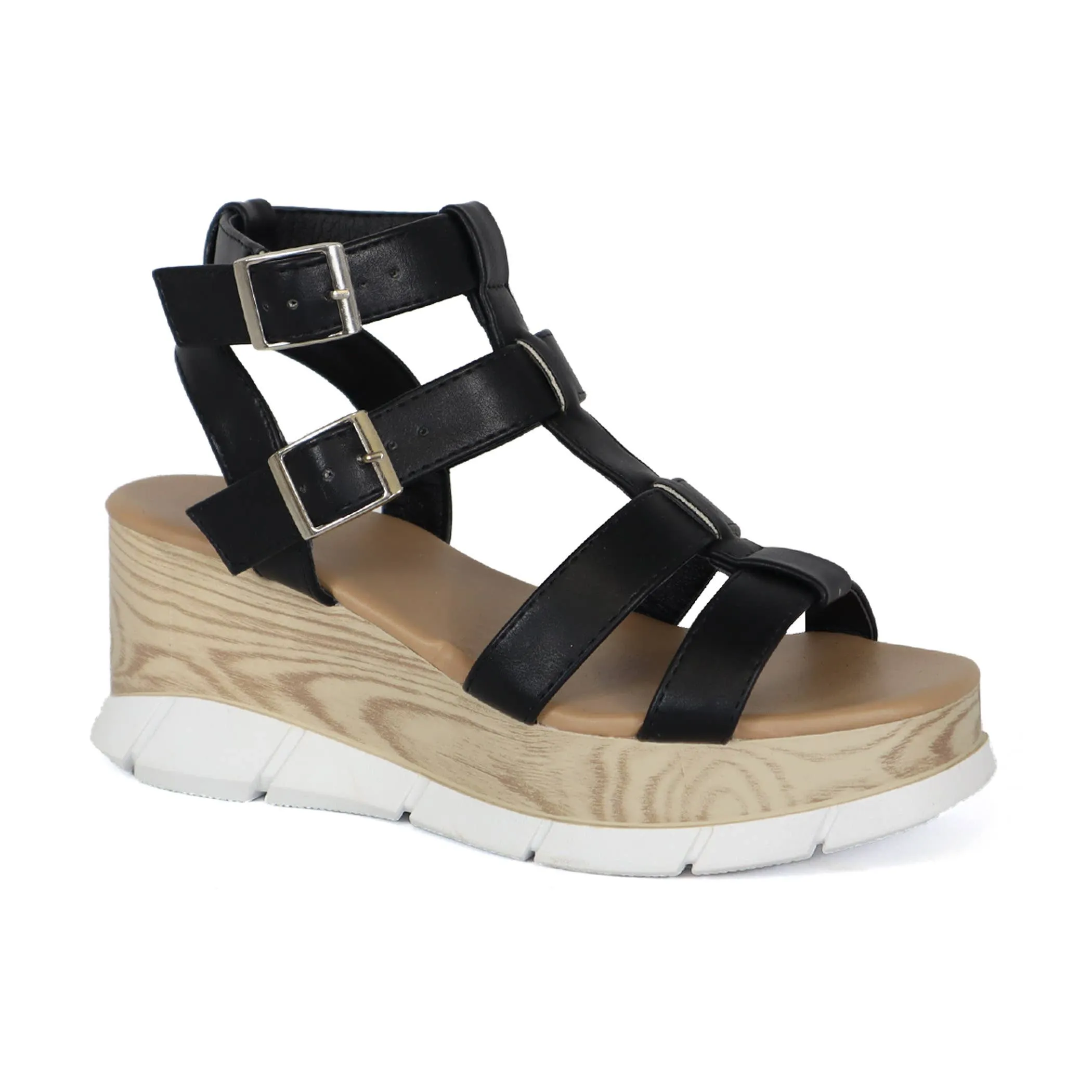 YOKI CARMEL-14 Women's Gladiator Look Wedge  Beach Sandals